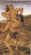 Sandro Botticelli Antonio del Pollaiolo Hercules and Antaeus (mk36) oil on canvas